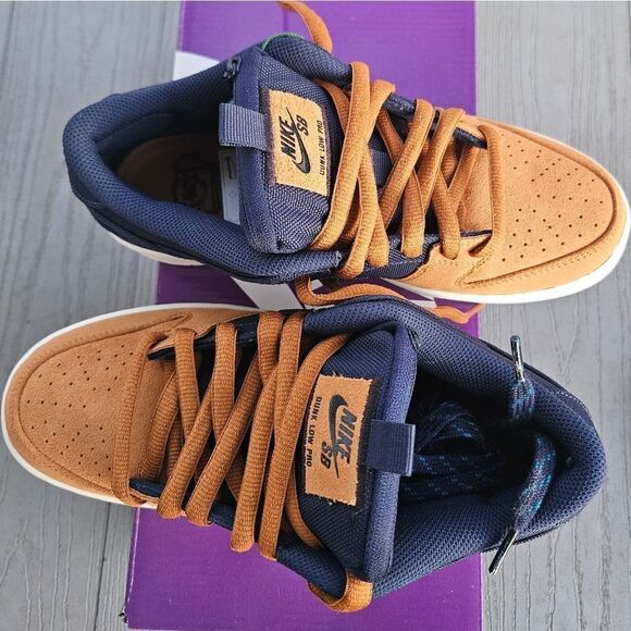 NIKE SB DUNK LOW PRO PRM 90's backpacks sneakers MENS 7 WOMENS 8.5 new in box - Picture 4 of 15